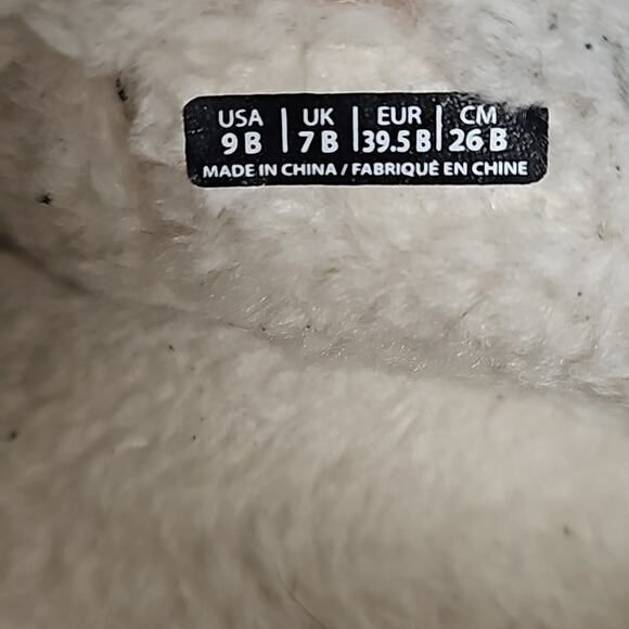 Spenco Fiesta Black White Fur Lined Slipper/Shoes Orthopedic Wm Size 9B - Defect - Picture 12 of 12